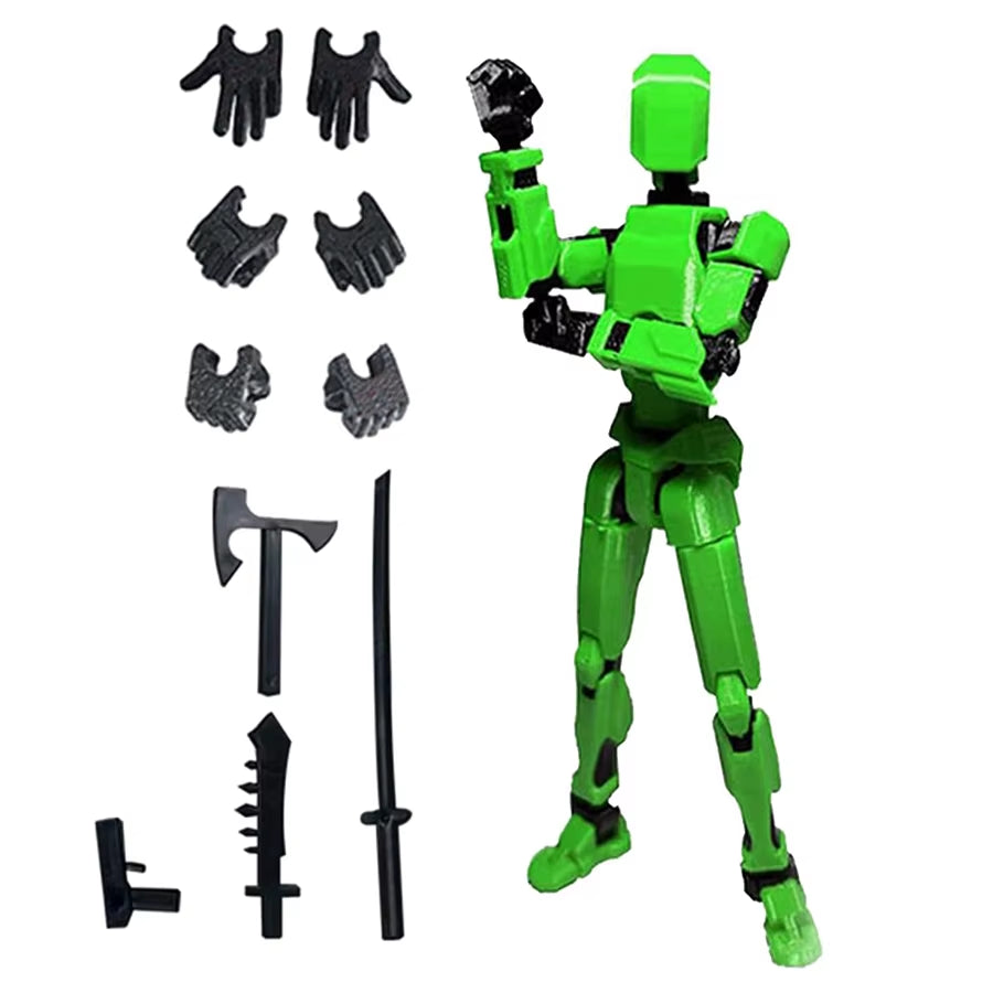 3Pcs-Lucky Puppets 13 Doll,Multiple Styling Combinations Robot Model,Cheap Holiday Gift,Cool Robot Doll Desktop Decoration