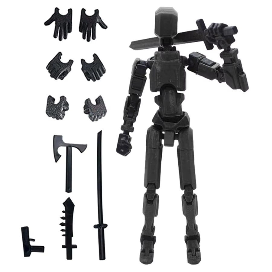 3Pcs-Lucky Puppets 13 Doll,Multiple Styling Combinations Robot Model,Cheap Holiday Gift,Cool Robot Doll Desktop Decoration
