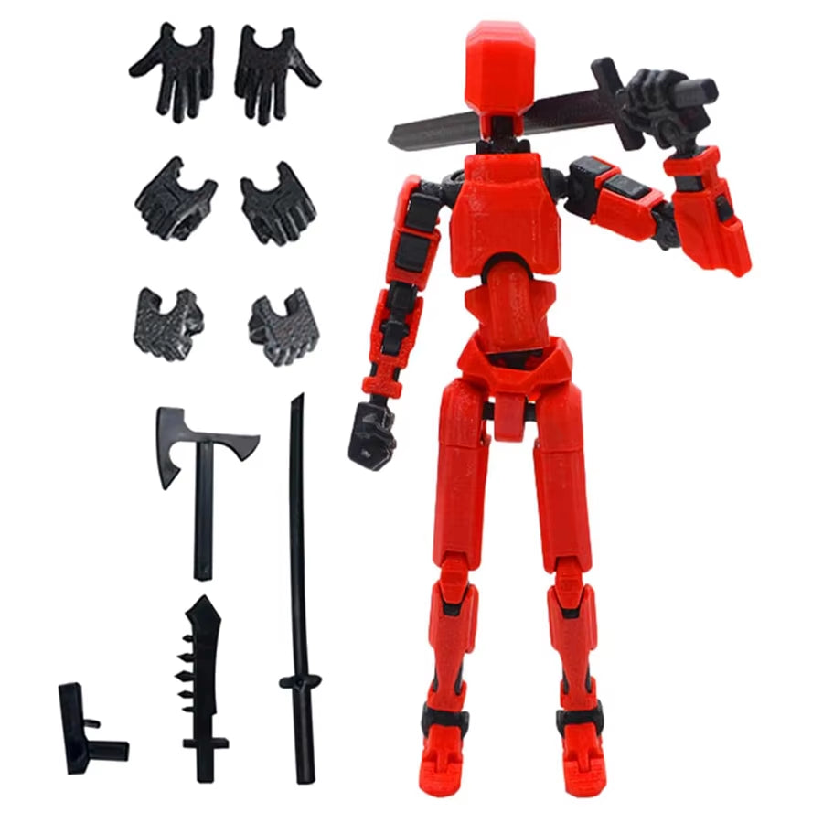 3Pcs-Lucky Puppets 13 Doll,Multiple Styling Combinations Robot Model,Cheap Holiday Gift,Cool Robot Doll Desktop Decoration