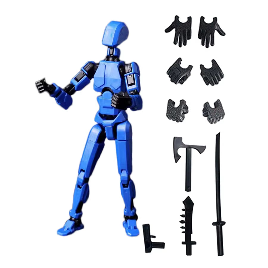 3Pcs-Lucky Puppets 13 Doll,Multiple Styling Combinations Robot Model,Cheap Holiday Gift,Cool Robot Doll Desktop Decoration