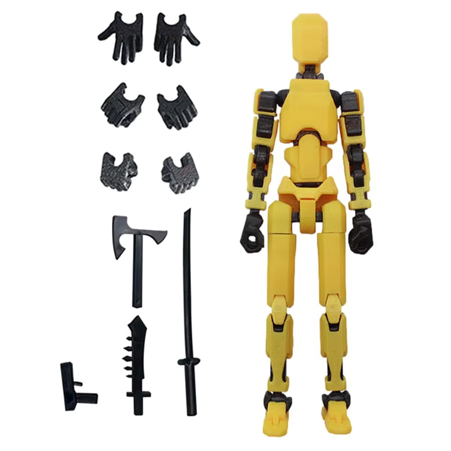 3Pcs-Lucky Puppets 13 Doll,Multiple Styling Combinations Robot Model,Cheap Holiday Gift,Cool Robot Doll Desktop Decoration
