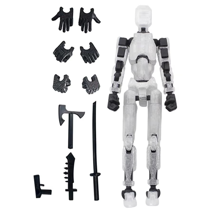 3Pcs-Lucky Puppets 13 Doll,Multiple Styling Combinations Robot Model,Cheap Holiday Gift,Cool Robot Doll Desktop Decoration