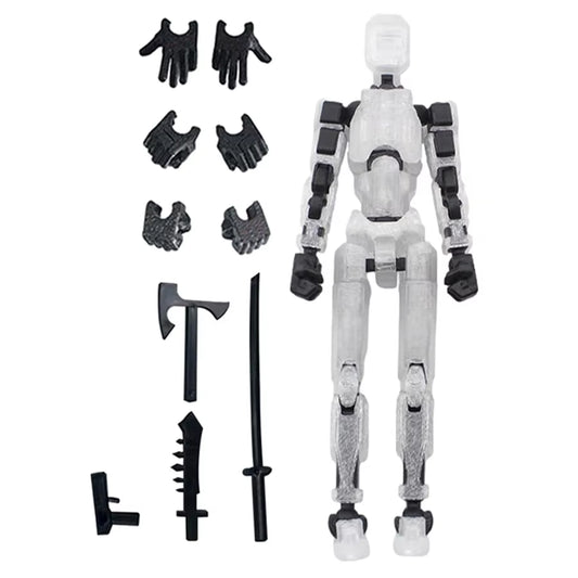 3Pcs-Lucky Puppets 13 Doll,Multiple Styling Combinations Robot Model,Cheap Holiday Gift,Cool Robot Doll Desktop Decoration