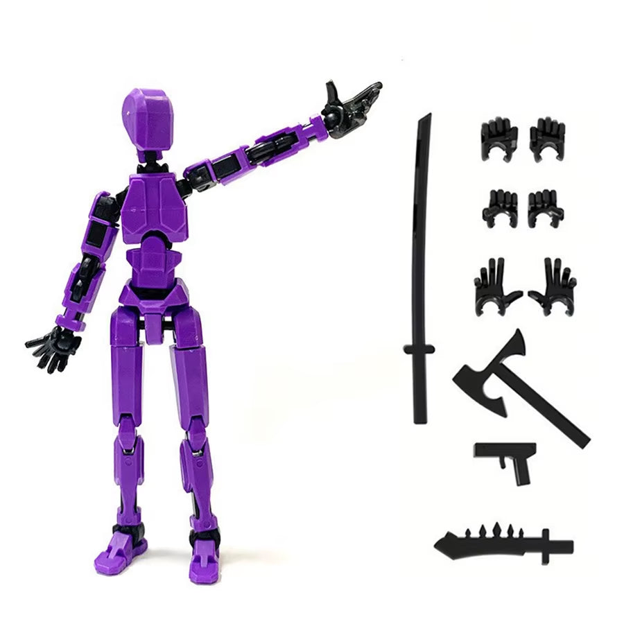 3Pcs-Lucky Puppets 13 Doll,Multiple Styling Combinations Robot Model,Cheap Holiday Gift,Cool Robot Doll Desktop Decoration