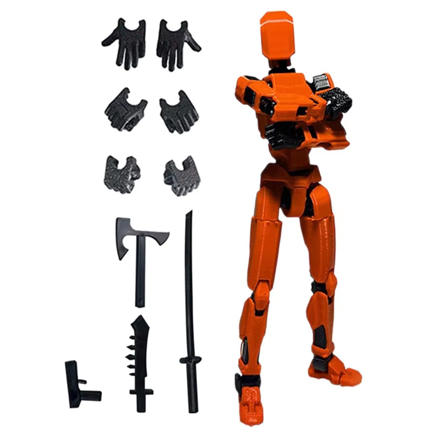 3Pcs-Lucky Puppets 13 Doll,Multiple Styling Combinations Robot Model,Cheap Holiday Gift,Cool Robot Doll Desktop Decoration
