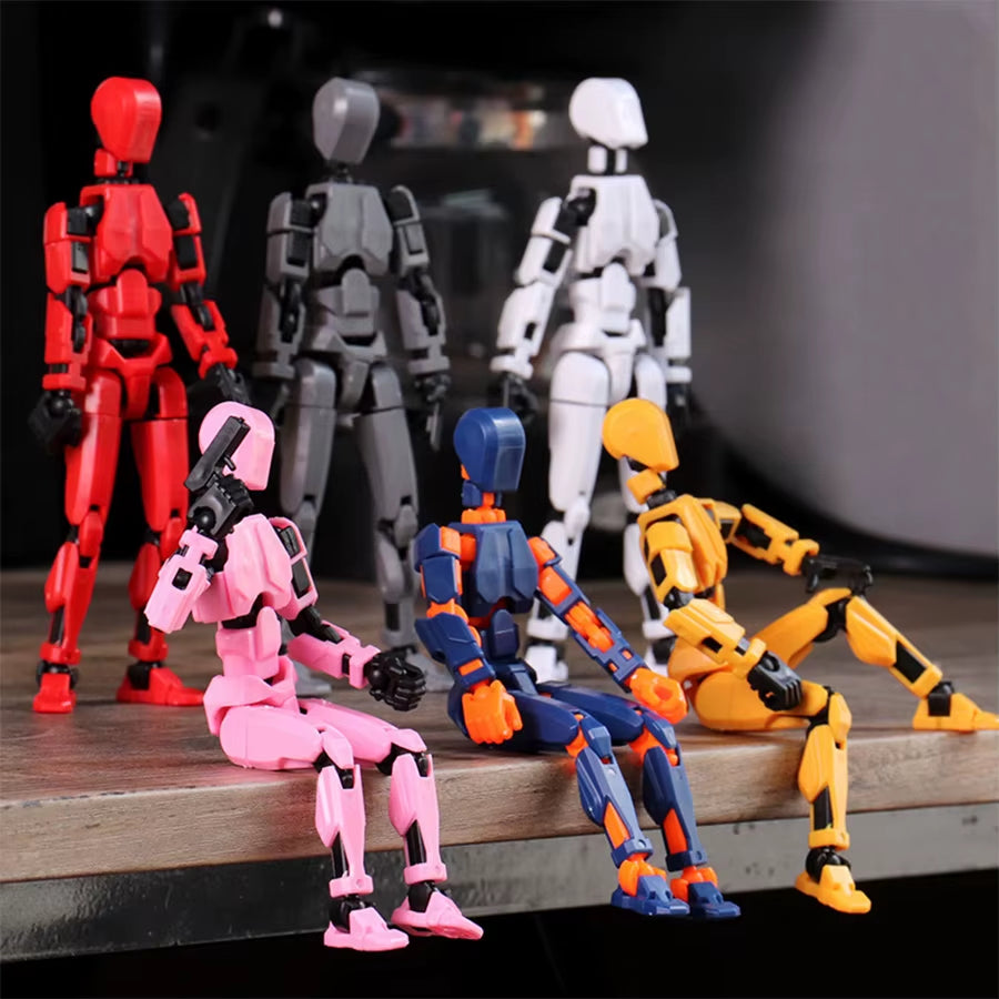 3Pcs-Lucky Puppets 13 Doll,Multiple Styling Combinations Robot Model,Cheap Holiday Gift,Cool Robot Doll Desktop Decoration