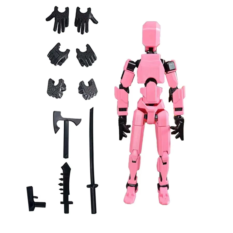 3Pcs-Lucky Puppets 13 Doll,Multiple Styling Combinations Robot Model,Cheap Holiday Gift,Cool Robot Doll Desktop Decoration